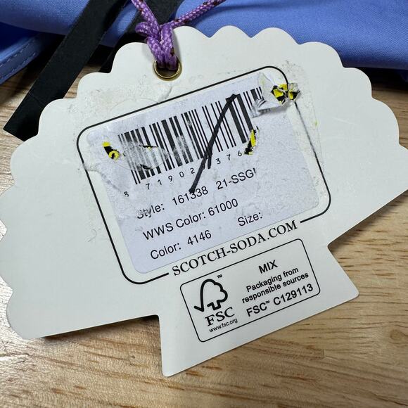 Scotch & Soda Crisp Cotton Ruffle Wrapover Top Girls Size 10 New With Tags - Picture 7 of 11